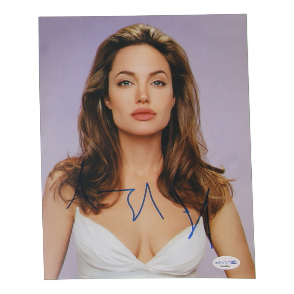 Angelina Jolie Signed 8x10 Photo (ACOA) | Pristine Auction