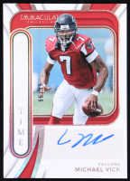 Michael Vick 2024 Immaculate Collection Clutch Time Ink Autographs #10 #86/99 at PristineAuction.com