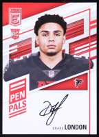Drake London 2022 Donruss Elite Pen Pals Autographs #PPDL RC at PristineAuction.com
