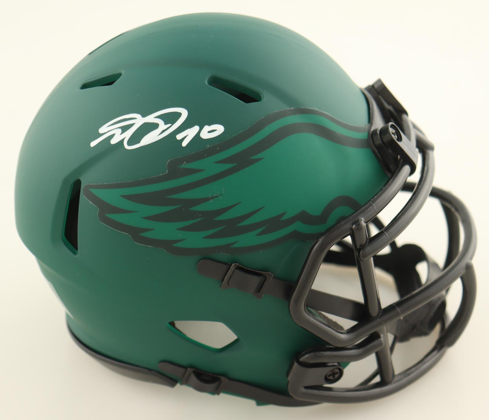 DeSean Jackson Signed Eagles Rave Alternate Speed Mini Helmet (JSA) at PristineAuction.com DeSean Jackson Signed Eagles Rave Alternate Speed Mini Helmet (JSA) at PristineAuction.com