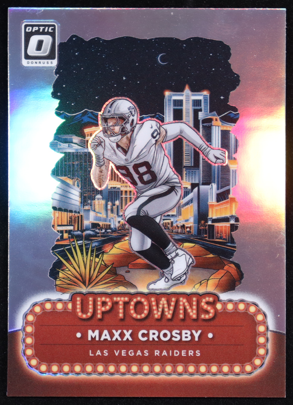 Max Crosby 2024 Donruss Optic Uptowns #22 at PristineAuction.com Max Crosby 2024 Donruss Optic Uptowns #22 at PristineAuction.com