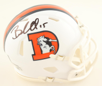 Brandon Marshall Signed Broncos Throwback Alternate Speed Mini Helmet (JSA) at PristineAuction.com