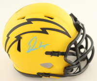 Omarion Hampton Signed Chargers Rave Alternate Speed Mini Helmet (Beckett) at PristineAuction.com