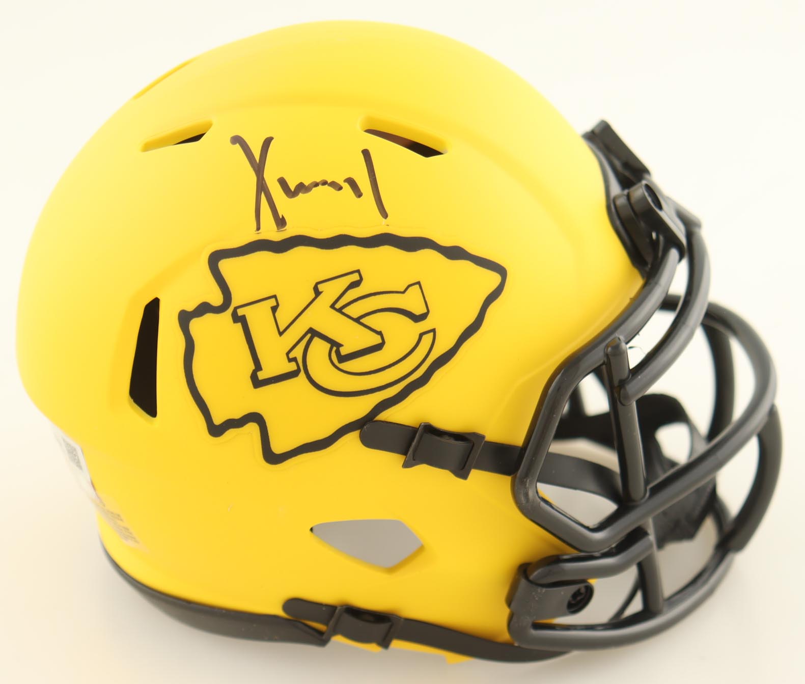 Xavier Worthy Signed Chiefs Rave Alternate Speed Mini Helmet (Fanatics) at PristineAuction.com Xavier Worthy Signed Chiefs Rave Alternate Speed Mini Helmet (Fanatics) at PristineAuction.com