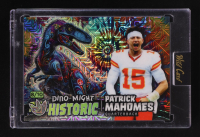 Patrick Mahomes II 2024 Wild Card Alumination Dino-Might Historic Velociraptor Rainbow Foil #PHRAP1-PM #08/10 at PristineAuction.com