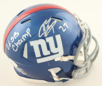 Brandon Jacobs Signed Giants Speed Mini Helmet Inscribed "2X SB Champ" (JSA) at PristineAuction.com