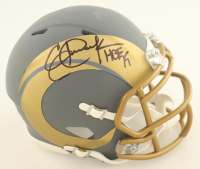 Eric Dickerson & Kyren Williams Signed Rams Slate Alternate Speed Mini Helmet Inscribed "HOF 99" (JSA & Beckett) at PristineAuction.com