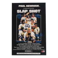 Jeff Carlson, Dave Hansen &  Allan Nicholls Signed "Slap Shot" 11x17 Photo With Inscriptions (Beckett) at PristineAuction.com