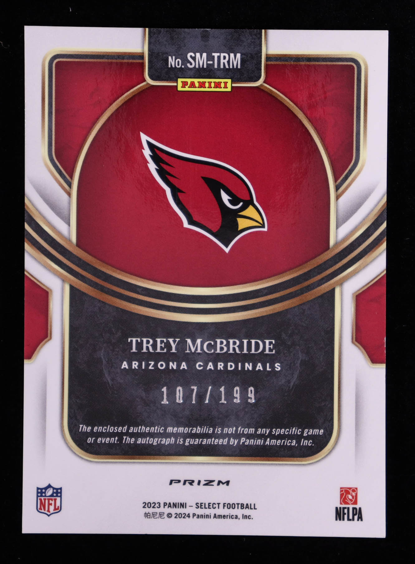 Trey McBride 2023 Select Signature Memorabilia Prizm #27 #107/199 at PristineAuction.com Trey McBride 2023 Select Signature Memorabilia Prizm #27 #107/199 at PristineAuction.com