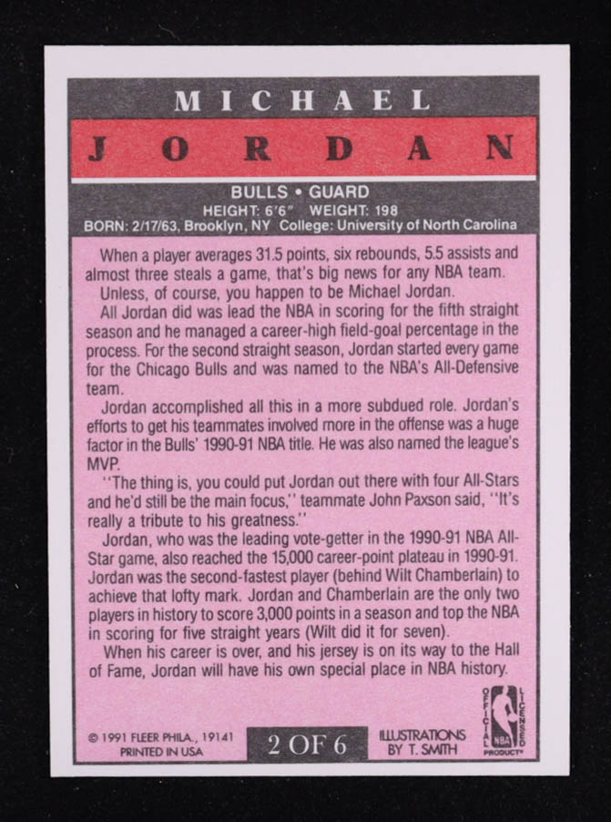 Michael Jordan 1991-92 Fleer Pro-Visions #2 at PristineAuction.com Michael Jordan 1991-92 Fleer Pro-Visions #2 at PristineAuction.com