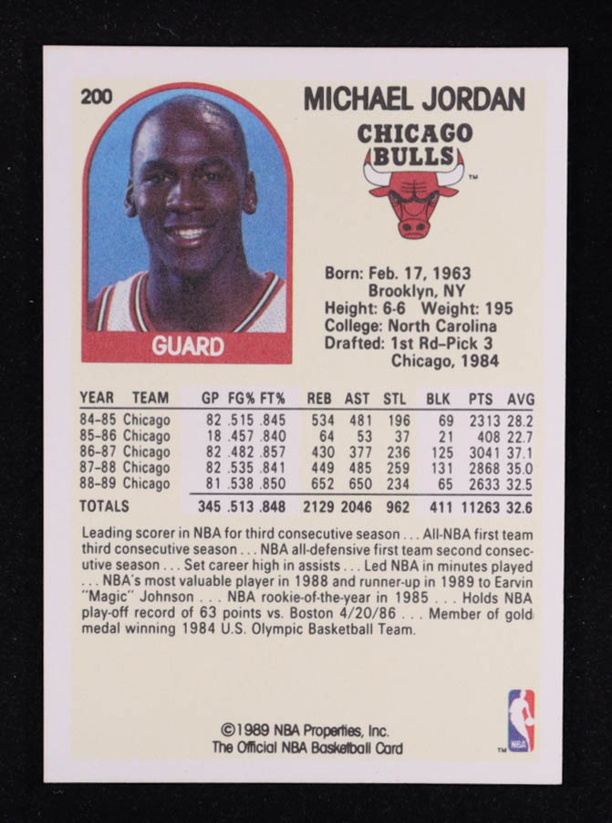 Michael Jordan 1989-90 Hoops #200 at PristineAuction.com Michael Jordan 1989-90 Hoops #200 at PristineAuction.com