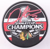 Duncan Keith Signed Blackhawks 2010 Stanley Cup Champions Logo Hockey Puck (COJO) at PristineAuction.com