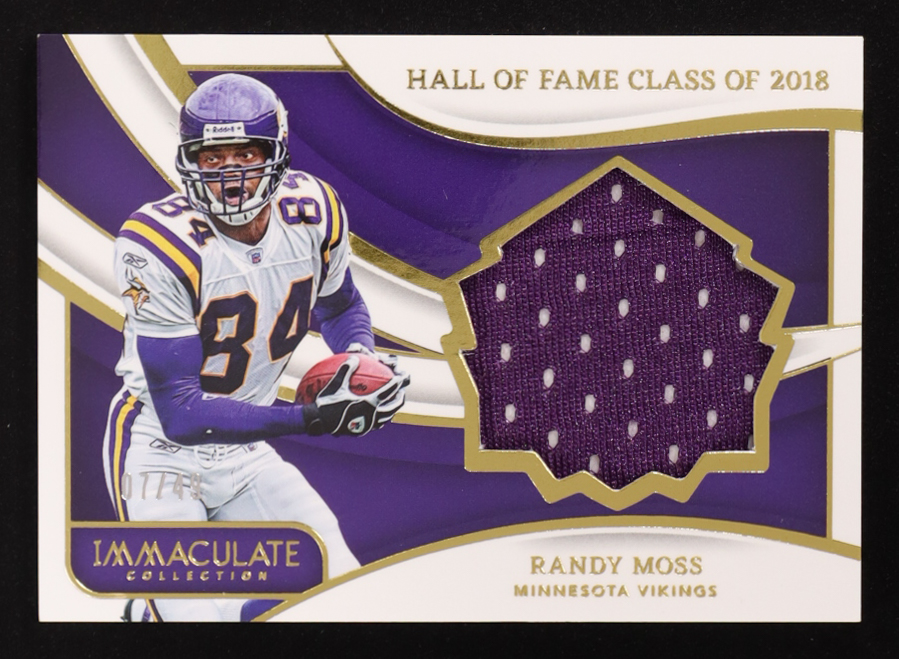 Randy Moss 2024 Immaculate Collection Immaculate HOF Jerseys #15 #07/49 at PristineAuction.com Randy Moss 2024 Immaculate Collection Immaculate HOF Jerseys #15 #07/49 at PristineAuction.com
