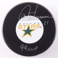 Guy Carbonneau Signed Stars Logo Hockey Puck Inscribed "99 Cup" (COJO) at PristineAuction.com