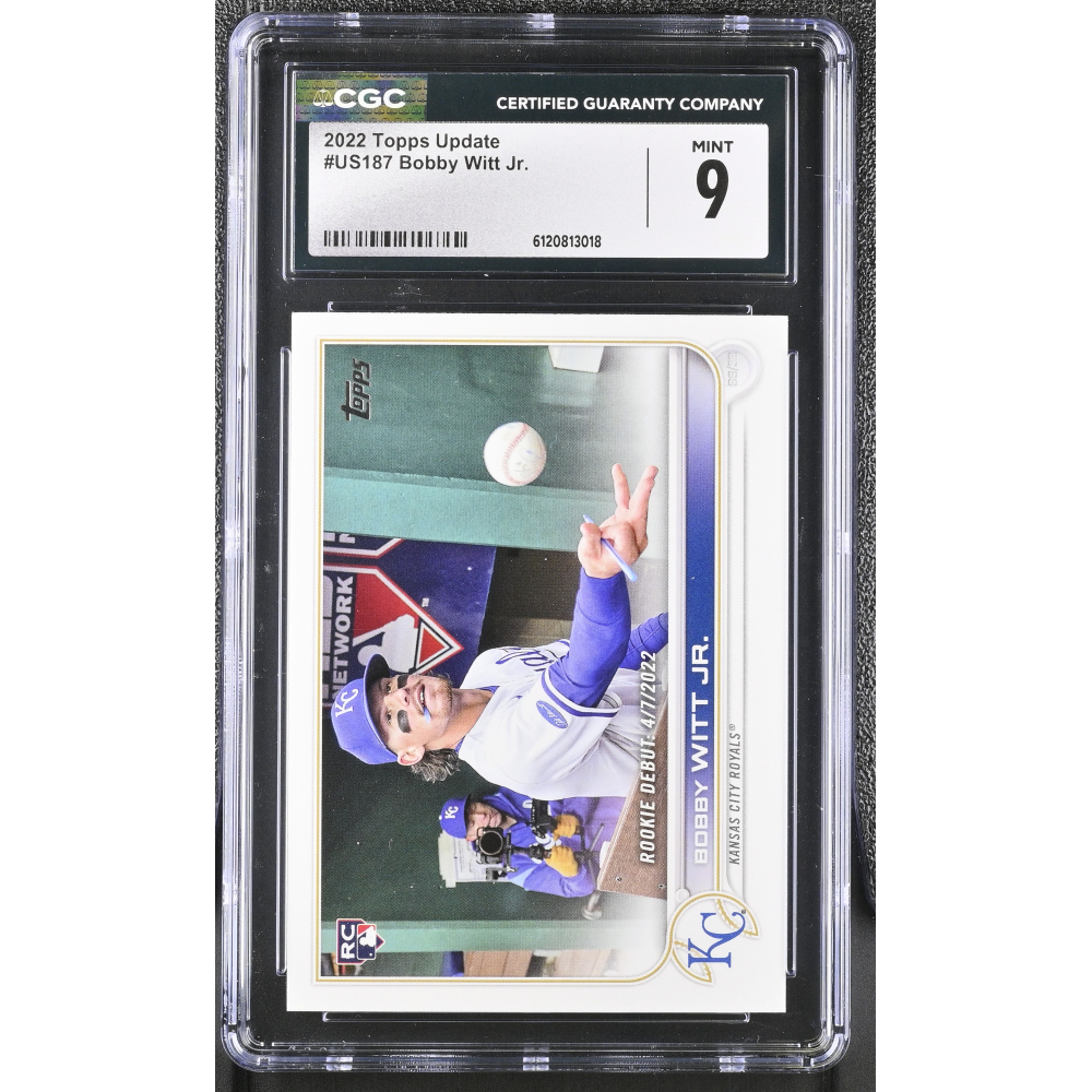 Bobby Witt Jr. 2022 Topps Update #US187 RC (CGC 9) at PristineAuction.com
