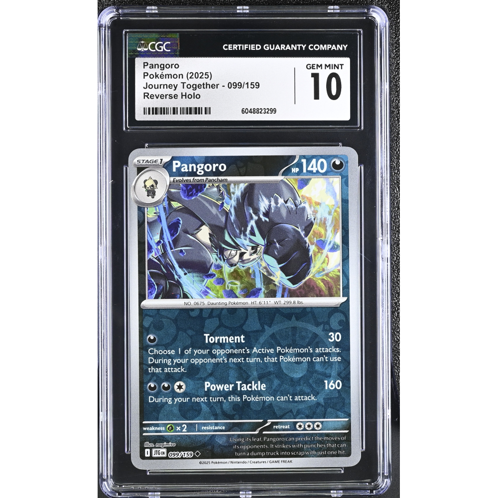 Pangoro 2025 Pokemon Journey Together #099/159 (CGC 10) at PristineAuction.com