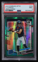 CJ Stroud 2023 Panini Donruss Optic Green Hyper RR #244 RC (PSA 9) at PristineAuction.com