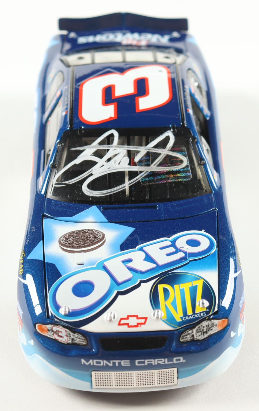 Dale Earnhardt Jr. Signed 2002 #3 OREO / RTIZ Monte Carlo 1:24 Diecast Car (JR Motorsports) at PristineAuction.com Dale Earnhardt Jr. Signed 2002 #3 OREO / RTIZ Monte Carlo 1:24 Diecast Car (JR Motorsports) at PristineAuction.com