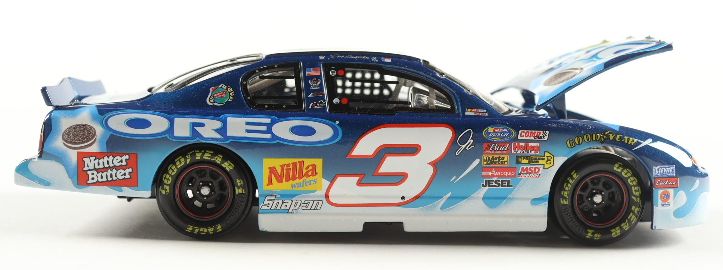 Dale Earnhardt Jr. Signed 2002 #3 OREO / RTIZ Monte Carlo 1:24 Diecast Car (JR Motorsports) at PristineAuction.com Dale Earnhardt Jr. Signed 2002 #3 OREO / RTIZ Monte Carlo 1:24 Diecast Car (JR Motorsports) at PristineAuction.com