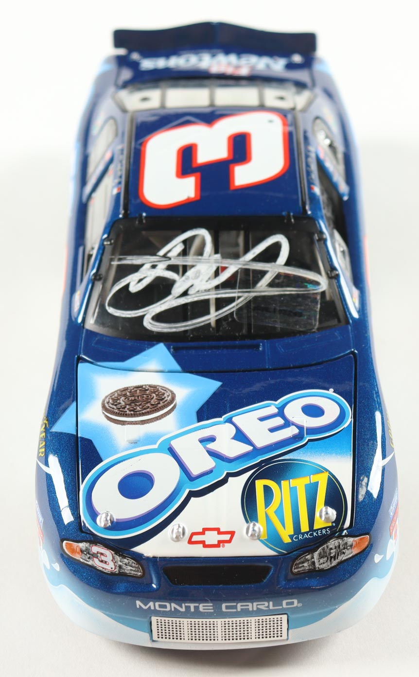 Dale Earnhardt Jr. Signed 2002 #3 OREO / RTIZ Monte Carlo 1:24 Diecast Car (JR Motorsports) at PristineAuction.com Dale Earnhardt Jr. Signed 2002 #3 OREO / RTIZ Monte Carlo 1:24 Diecast Car (JR Motorsports) at PristineAuction.com