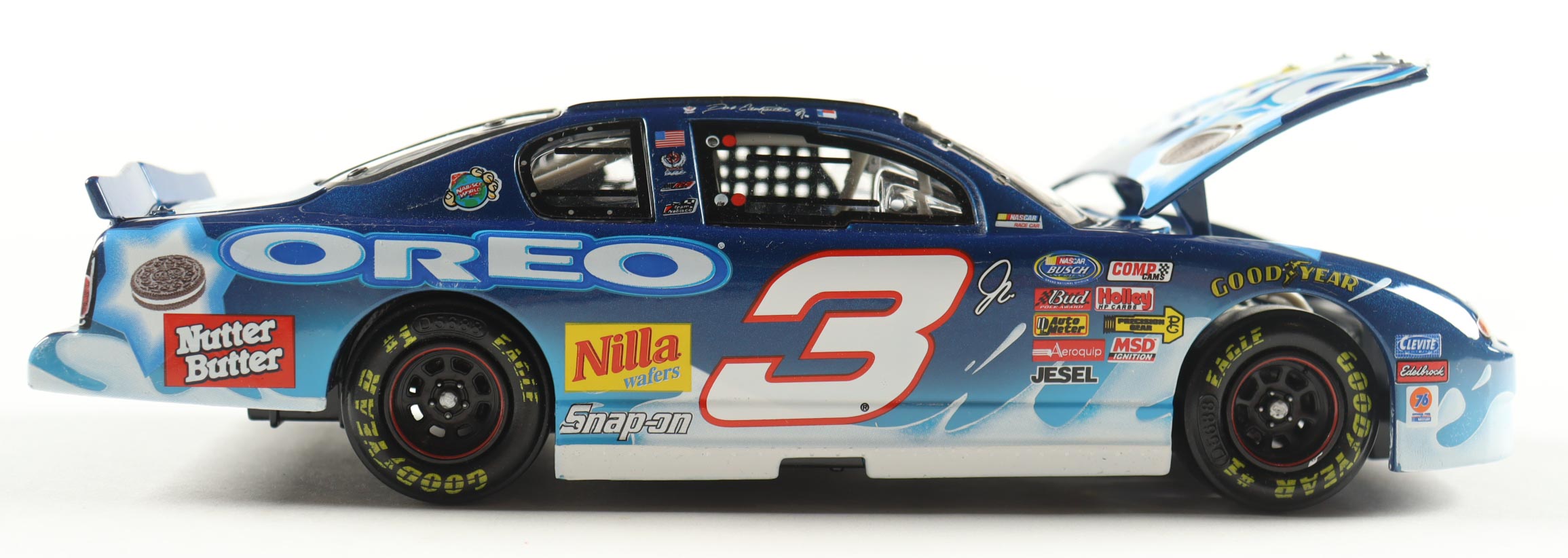 Dale Earnhardt Jr. Signed 2002 #3 OREO / RTIZ Monte Carlo 1:24 Diecast Car (JR Motorsports) at PristineAuction.com Dale Earnhardt Jr. Signed 2002 #3 OREO / RTIZ Monte Carlo 1:24 Diecast Car (JR Motorsports) at PristineAuction.com