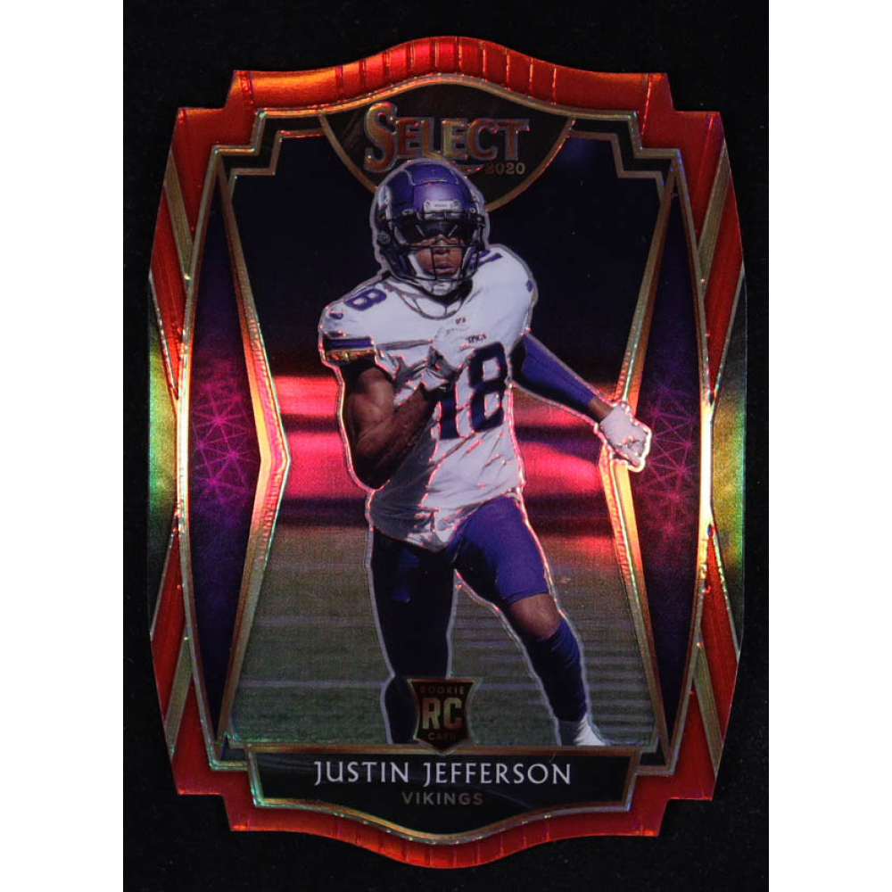Justin Jefferson 2020 Select Prizm Red Die Cut #161 RC at PristineAuction.com