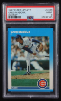 Greg Maddux 1987 Fleer Update Glossy #U-68 RC (PSA 9) at PristineAuction.com