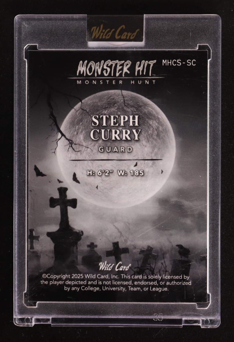 Stephen Curry 2025 Wild Card Monster Hit Monster Hunt Cornfield Scarecrow Blue Crystal #MHCS-SC #1/1 at PristineAuction.com Stephen Curry 2025 Wild Card Monster Hit Monster Hunt Cornfield Scarecrow Blue Crystal #MHCS-SC #1/1 at PristineAuction.com
