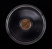 Egyptian Eye of Ra 1/200oz .999 Fine Gold Coin at PristineAuction.com