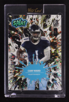 Cam Ward 2025 Wild Card Splat Background 5 Gold Donut Circles #SBGOL05CW #1/1 RC at PristineAuction.com