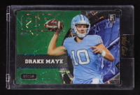 Drake Maye 2023 Wild Card QB1 On The Clock Green Blue Lazer #OCW-DM1 #01/10 RC at PristineAuction.com