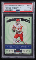 Patrick Mahomes 2020 Panini Contenders Chronicles Winning Ticket #WT-1 RC (PSA 9) at PristineAuction.com
