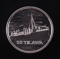 S.S. Tilawa 1/2oz .999 Fine Silver Round - Minted S.S. Tilawa Shipwreck Recovered Silver at PristineAuction.com