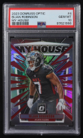 Bijan Robinson 2023 Panini Donruss Optic My House! #4 RC (PSA 10) at PristineAuction.com