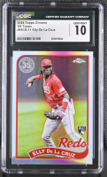 Elly De La Cruz 2024 Topps Chrome '89 Topps #89CB-11 RC (CGC 10) at PristineAuction.com