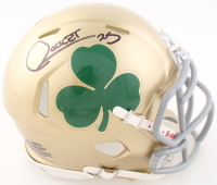 Raghib "Rocket" Ismail Signed Notre Dame Fighting Irish Speed Mini Helmet (JSA) at PristineAuction.com