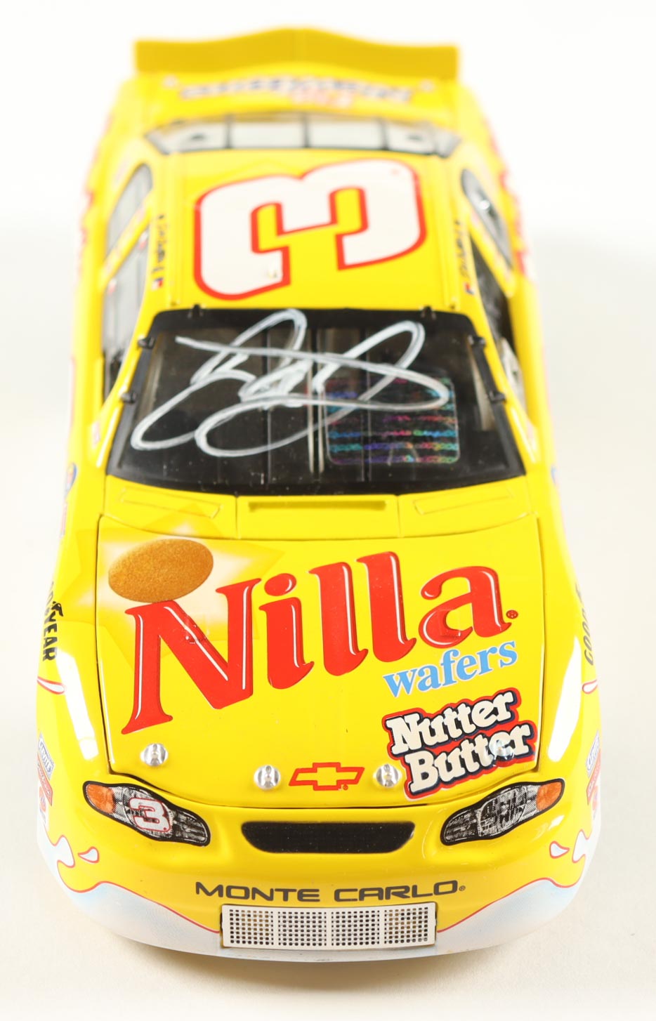 Dale Earnhardt Jr. Signed 2002 #3 Nilla Wafers / Nutter Butter Monte Carlo 1:24 Diecast Car (JR Motorsports) at PristineAuction.com Dale Earnhardt Jr. Signed 2002 #3 Nilla Wafers / Nutter Butter Monte Carlo 1:24 Diecast Car (JR Motorsports) at PristineAuction.com