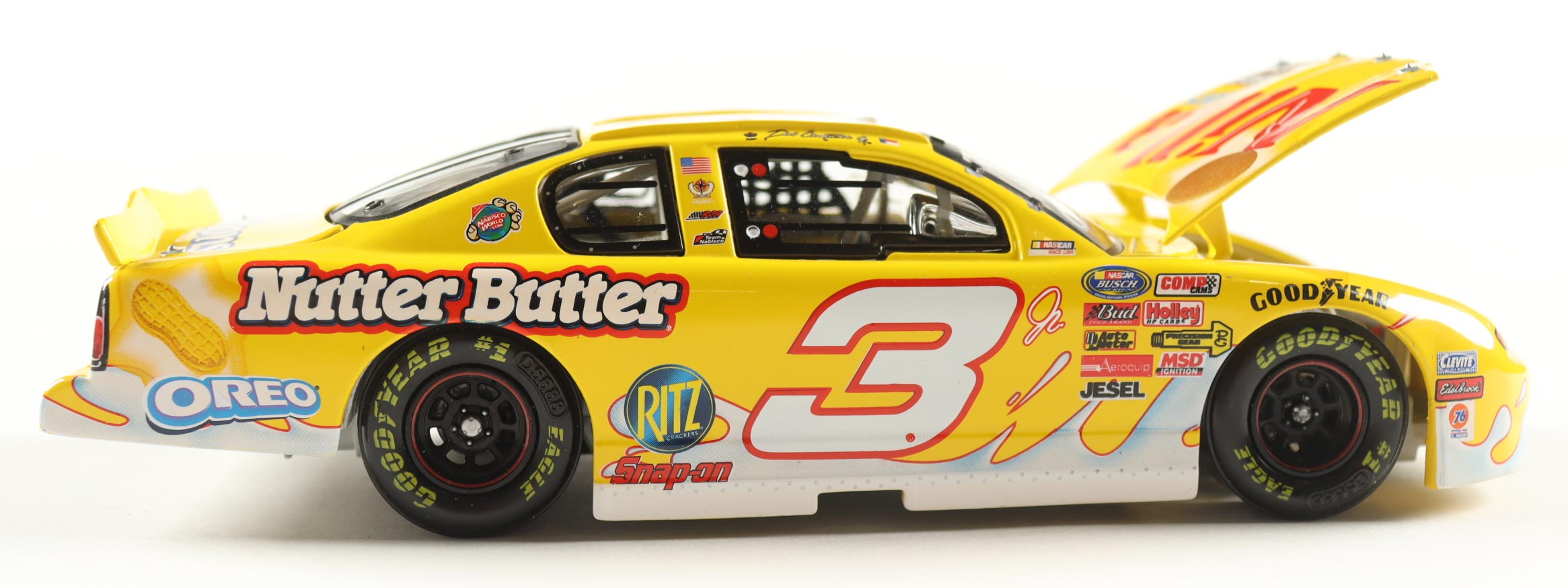 Dale Earnhardt Jr. Signed 2002 #3 Nilla Wafers / Nutter Butter Monte Carlo 1:24 Diecast Car (JR Motorsports) at PristineAuction.com Dale Earnhardt Jr. Signed 2002 #3 Nilla Wafers / Nutter Butter Monte Carlo 1:24 Diecast Car (JR Motorsports) at PristineAuction.com