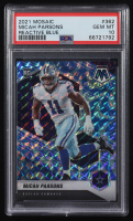 Micah Parsons 2021 Panini Mosaic Reactive Blue #362 RC (PSA 10) at PristineAuction.com