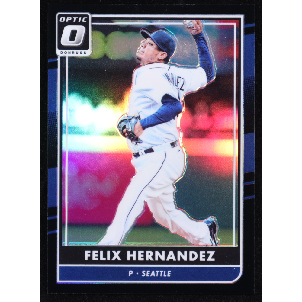 Felix Hernandez 2016 Donruss Optic Black #158 #13/25 at PristineAuction.com