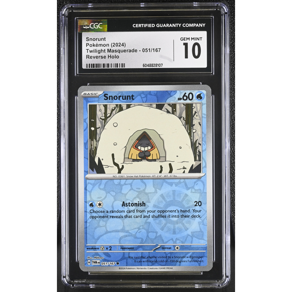 Snorunt 2024 Pokemon Twilight Masquerade #051/167 (CGC 10) at PristineAuction.com