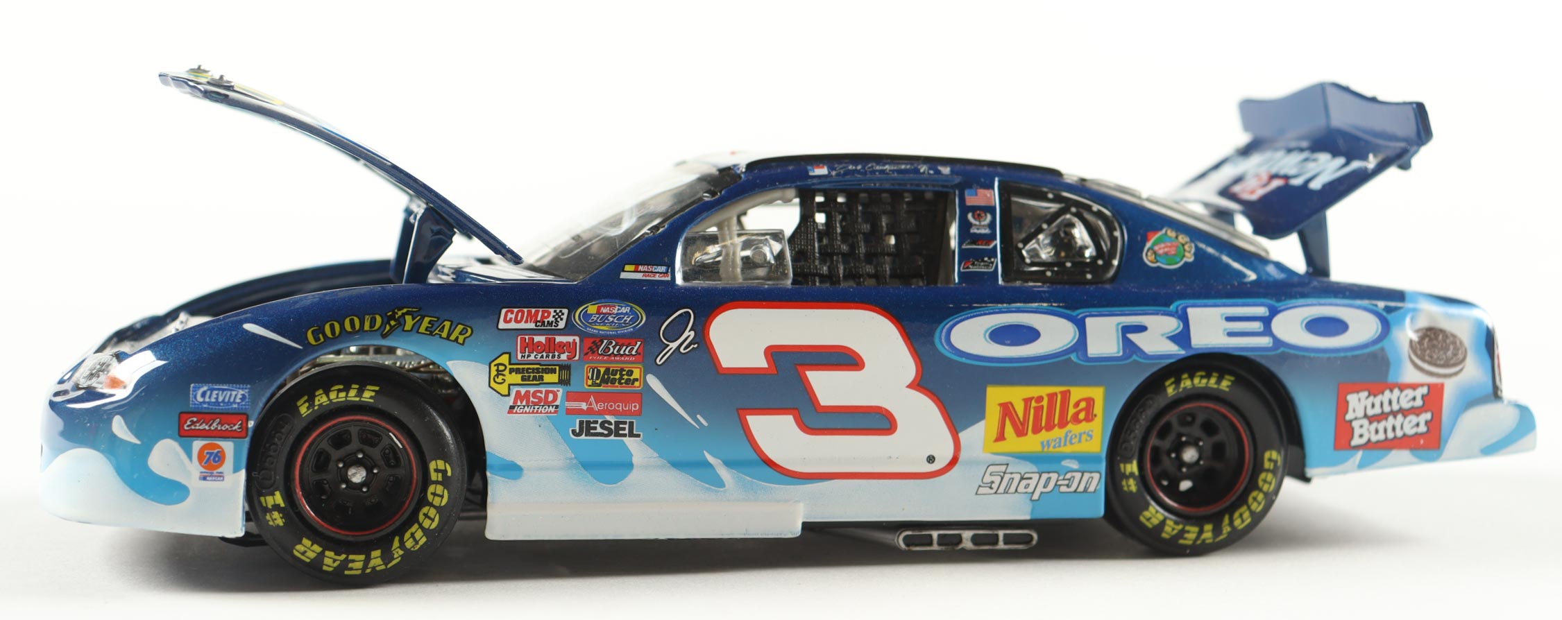 Dale Earnhardt Jr. Signed 2002 #3 Nilla Wafers / Nutter Butter Monte Carlo 1:24 Diecast Car (JR Motorsports) at PristineAuction.com Dale Earnhardt Jr. Signed 2002 #3 Nilla Wafers / Nutter Butter Monte Carlo 1:24 Diecast Car (JR Motorsports) at PristineAuction.com