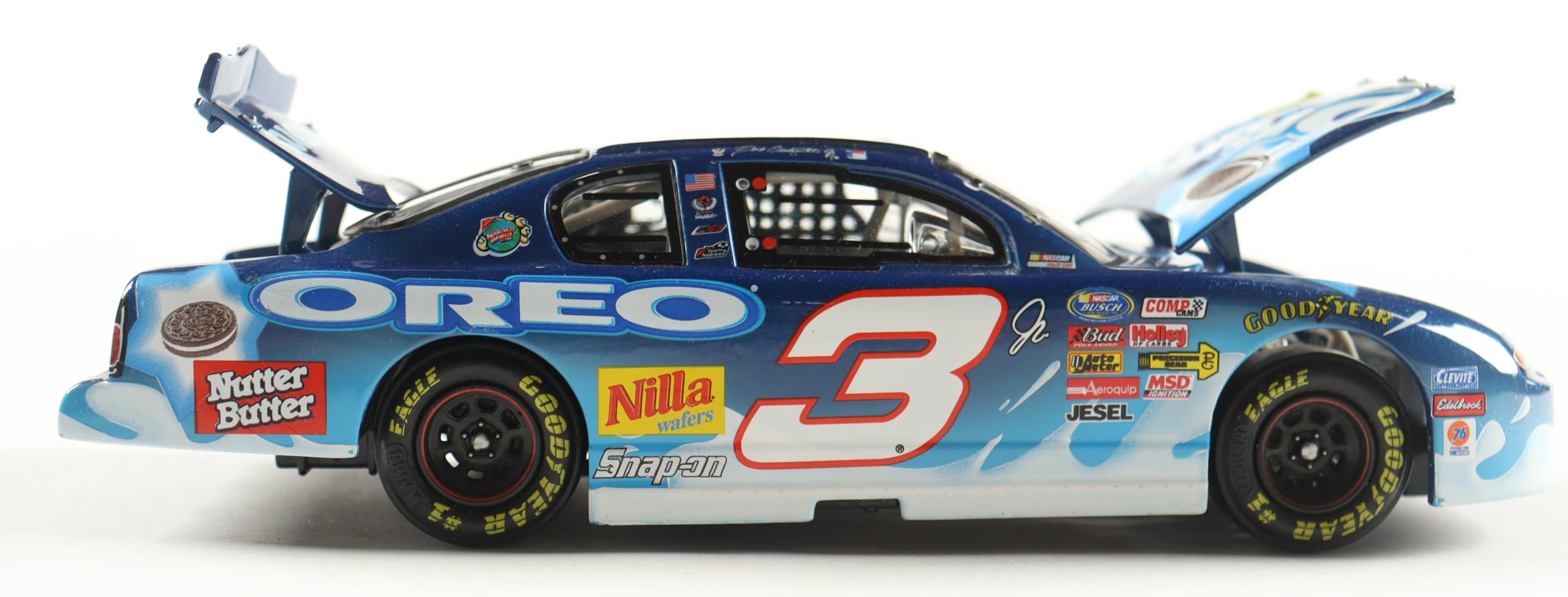 Dale Earnhardt Jr. Signed 2002 #3 Nilla Wafers / Nutter Butter Monte Carlo 1:24 Diecast Car (JR Motorsports) at PristineAuction.com Dale Earnhardt Jr. Signed 2002 #3 Nilla Wafers / Nutter Butter Monte Carlo 1:24 Diecast Car (JR Motorsports) at PristineAuction.com