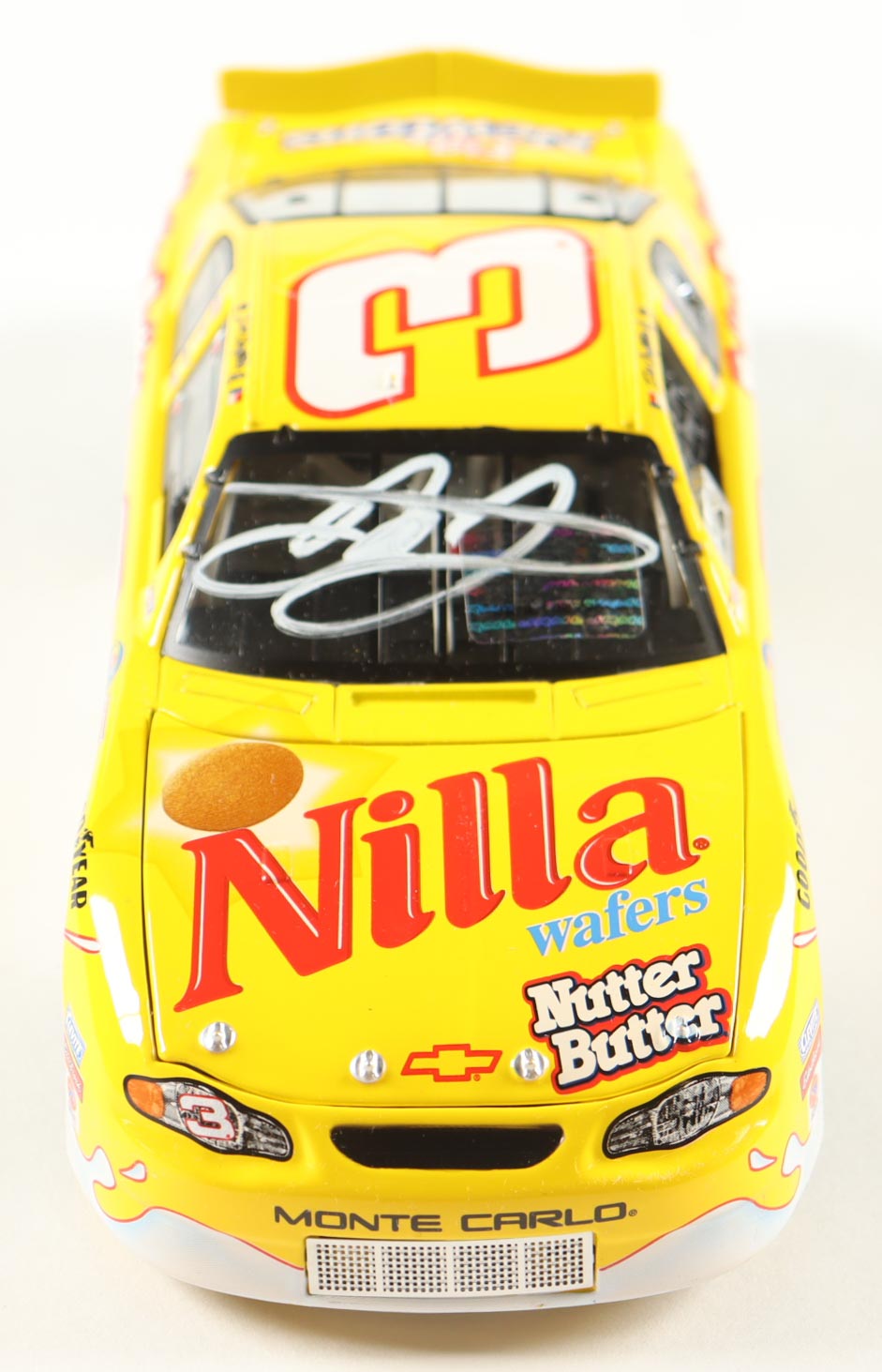Dale Earnhardt Jr. Signed 2002 #3 Nilla Wafers / Nutter Butter Monte Carlo 1:24 Diecast Car (JR Motorsports) at PristineAuction.com Dale Earnhardt Jr. Signed 2002 #3 Nilla Wafers / Nutter Butter Monte Carlo 1:24 Diecast Car (JR Motorsports) at PristineAuction.com