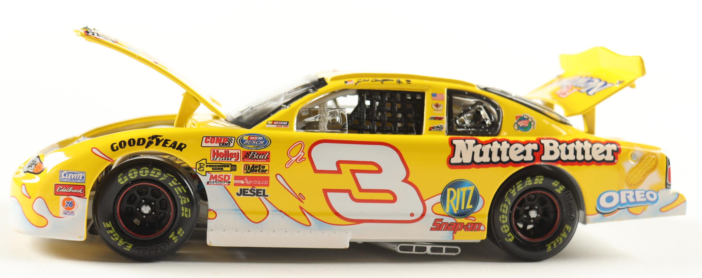 Dale Earnhardt Jr. Signed 2002 #3 Nilla Wafers / Nutter Butter Monte Carlo 1:24 Diecast Car (JR Motorsports) at PristineAuction.com Dale Earnhardt Jr. Signed 2002 #3 Nilla Wafers / Nutter Butter Monte Carlo 1:24 Diecast Car (JR Motorsports) at PristineAuction.com
