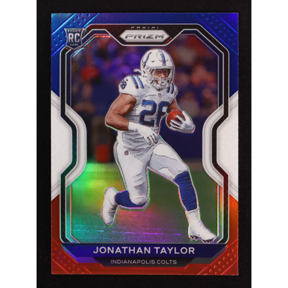 Jonathan Taylor 2020 Panini Prizm Prizms Red White and Blue #332 RC at PristineAuction.com