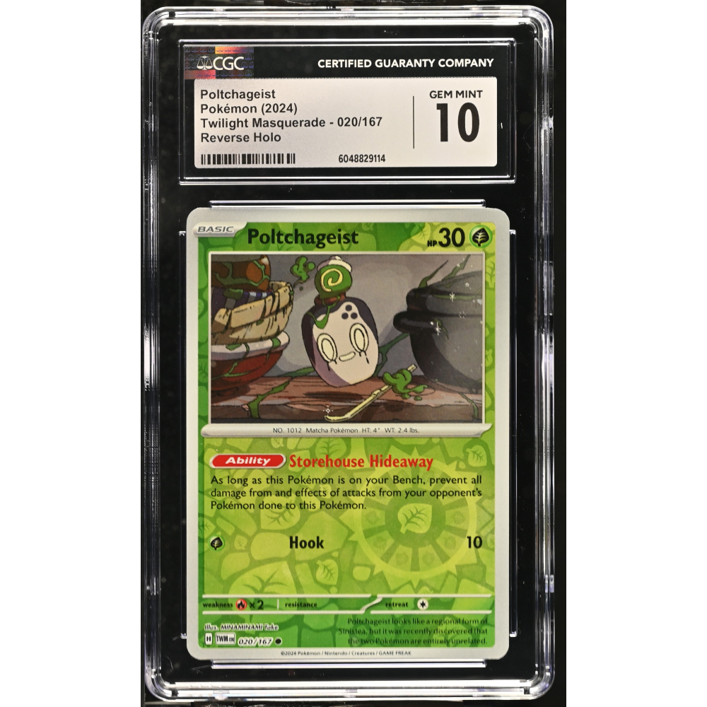 Poltchageist 2024 Pokemon Twilight Masquerade #020/167 (CGC 10) at PristineAuction.com