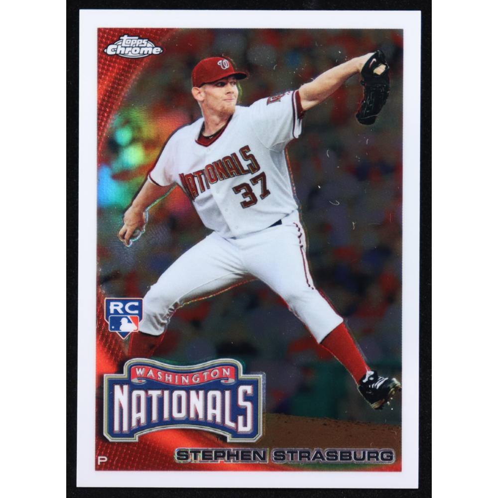 Stephen Strasburg 2010 Topps Chrome Refractors #212 RC at PristineAuction.com