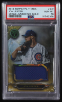 Jon Lester 2018 Topps Triple Threads Single Jumbo Relic Gold #JL-2 #4/9 (PSA 10) at PristineAuction.com