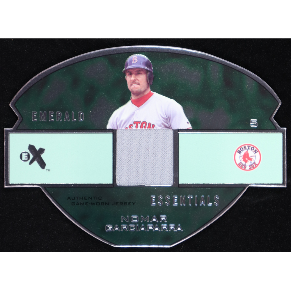 Nomar Garciaparra 2003 E-X Emerald Essentials Game Jersey 375 #NG #313/375 at PristineAuction.com